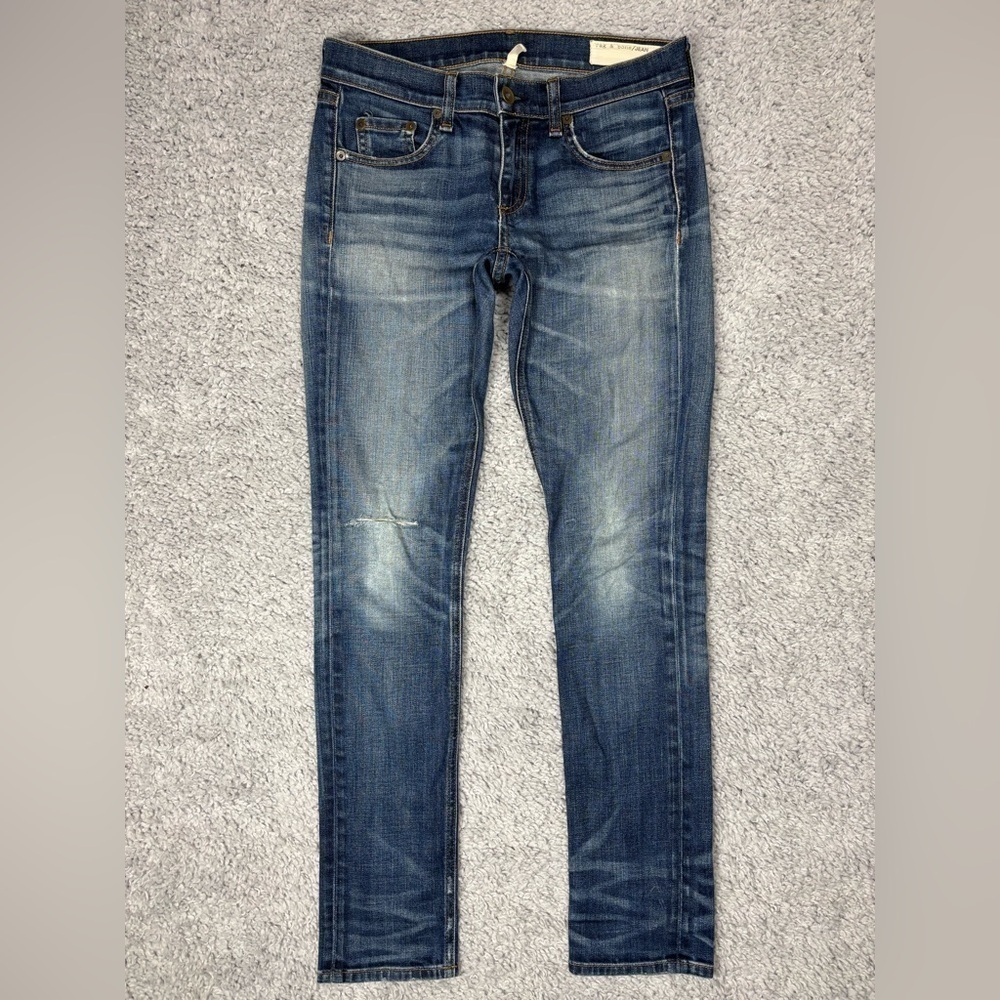 Rag and Bone Jeans Womens 24 The Dre Straight Stretch Night Out Party Denim